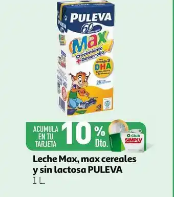 Alcampo Leche Max, Cereales Y Sin Lactosa Puleva 1 L oferta