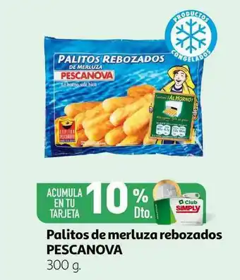 Alcampo Palitos De Merluza Rebozados Pescanova 300g oferta