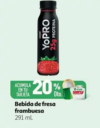 Alcampo Bebida De Fresa Frambuesa 291 ml oferta