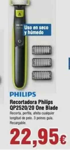 FROIZ Recortadora Philips Qp2520-20 One Blade oferta