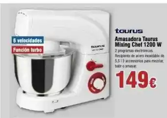FROIZ Tauros Amasdora Taurus Mixing Chef 1200 W oferta