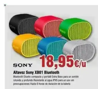 FROIZ Sony Altavos Sony Xbo1 Bluetooth oferta