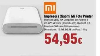 FROIZ Impresora Xiaomi Mi Foto Printer oferta