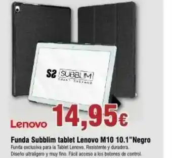 FROIZ Lenovo Fundo Subblin Tablet Lenovo M10 10.1 oferta