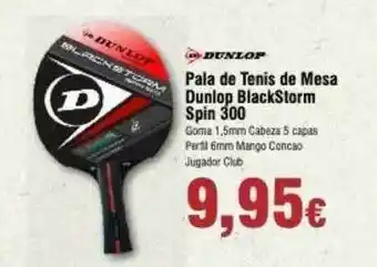 FROIZ Pala De Tenis De Mesa Dunlop Blackstorm Spin 300 oferta