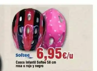 FROIZ Casco Infantil Softee 58 Cm Rosa O Rojo Y Negro Softee oferta
