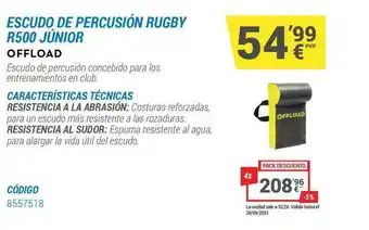 Offload Escudo De Percusión Rugby R500 Júnior