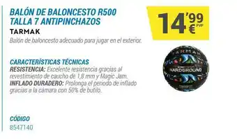 Decathlon Balón De Baloncesto R500 Talla 7 Antipinchazos oferta
