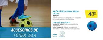 Decathlon Balón Fútbol Espuma Imviso Talla 3 oferta