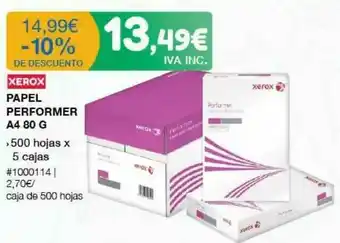 Costco Papel Performer A4 80g oferta