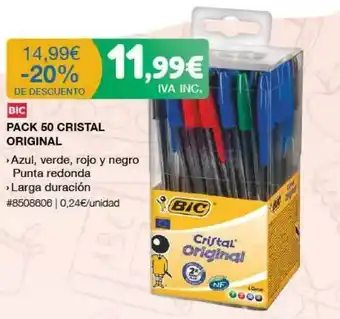 Costco Pack 50 Cristal Original oferta