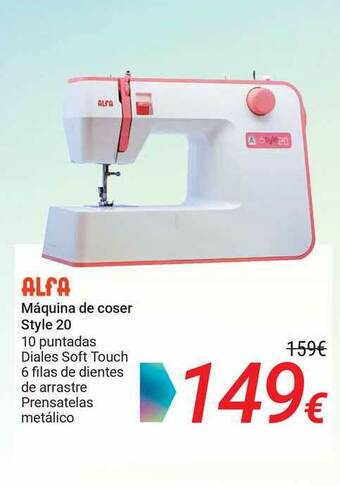 Carrefour Alfa Máquina De Coser Style 20 oferta