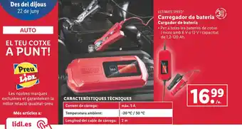 Lidl Carregador de bateria Cargador de batería oferta