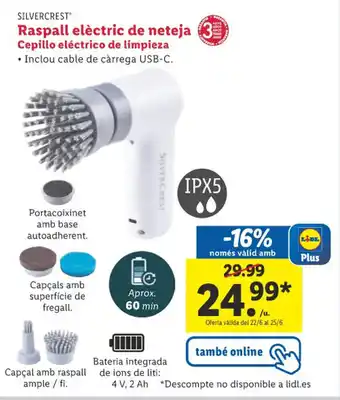 Lidl Raspall elèctric de neteja Cepillo eléctrico de limpieza oferta