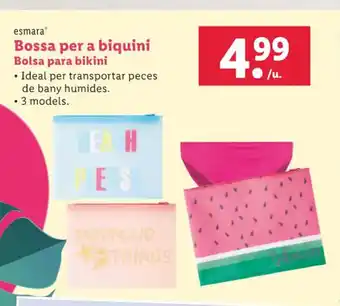 Lidl Bossa per a biquini Bolsa para bikini oferta