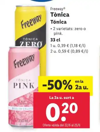 Lidl TÓNICA oferta