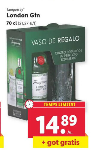 Lidl Tanqueray London Gin oferta