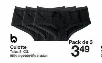 Zeeman Culotte Tallas S-XXL 95% algodón/5% elastán oferta