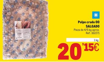 Makro Pulpo crudo 00 SALGADO oferta