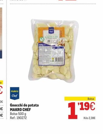 Makro Gnocchi de patata MAKRO CHEF oferta