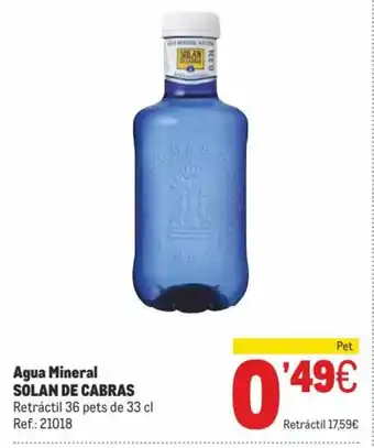 Makro SOLAN DE CABRAS Retráctil 36 pets de 33 cl Ref.: 21018 oferta