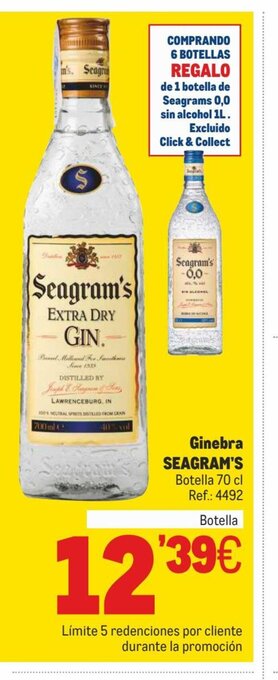 Makro Ginebra SEAGRAM'S oferta