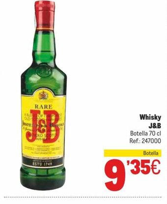 Makro Whisky J&B Botella 70 cl Ref.: 247000 oferta