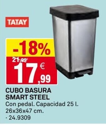Bricoking CUBO BASURA SMART STEEL oferta