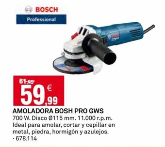 Bricoking AMOLADORA BOSH PRO GWS oferta
