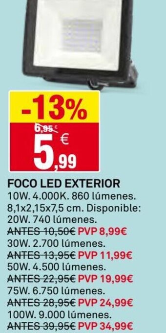 Bricoking FOCO LED EXTERIOR oferta