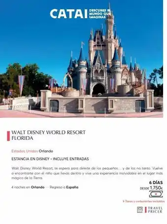 Catai Catai walt disney world resort florida estados unidos orlando estancia en disney. incluye entradas descubre el mundo que oferta
