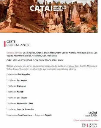 Catai Circuitos catai oferta