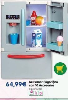 Don Dino Mi primer frigorifico 64,99€ con 10 accesorios 99/mga6542 oferta
