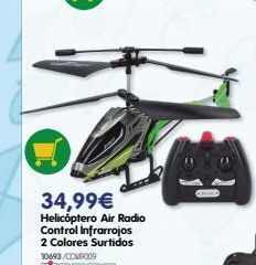 Don Dino 34,99€ helicóptero air radio control infrarrojos 2 colores surtidos 10693/com49009 oferta