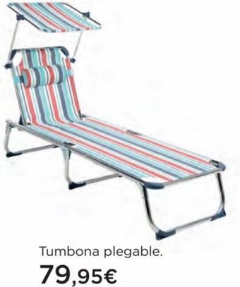 Hipercor Tumbona plegable. oferta