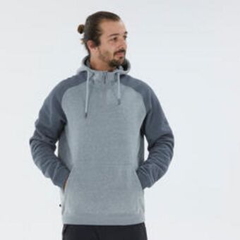 Decathlon Sudadera de montaña y trekking con capucha hombre quechua nh150. 1/2 cremallera oferta