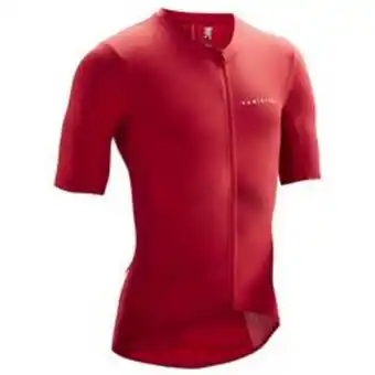 Decathlon Maillot ciclismo manga corta verano hombre van rysel neo racer rojo oferta