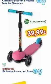 Super Juguete 914000018 patinetes luces led rosa aang 77x57x28 cm 39,99€ oferta