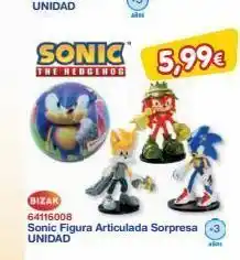 Sonic the hedgehog 5,99€ bizak 64116008 sonic figura articulada sorpresa ain