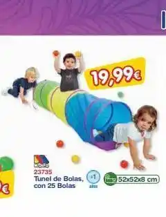 Super Juguete Molto 23735 tunel de bolas, con 25 bolas 19,99€ 52x52x8 cm oferta