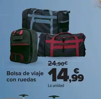 Carrefour Bolsa de viaje con ruedas oferta