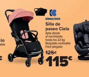Carrefour Silla de paseo Tokio Respaldo reclinable Apoyabrazos 69€ oferta