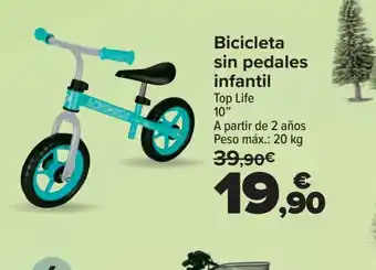 Carrefour Bicicleta sin pedales infantil Top Life oferta