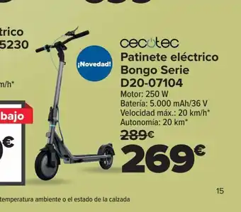 Carrefour Cecotec Patinete eléctrico oferta