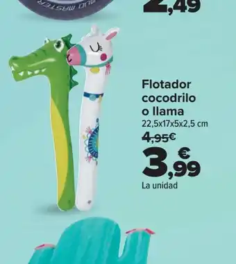 Carrefour Flotador cocodrilo o llama 22,5x17x5x2,5 cm oferta