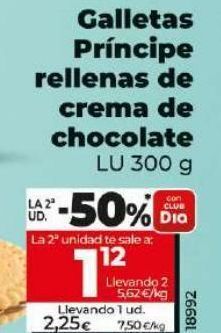 Dia Galletas de chocolate príncipe oferta