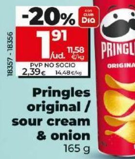 Dia Patatas fritas pringles oferta