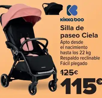 Carrefour Silla de paseo ciela kikka boo oferta