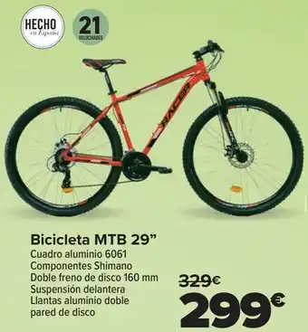 Carrefour Bicicleta mtb 29 oferta