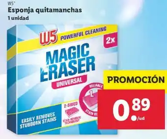 Lidl W5 Esponja quitamanchas 1 unidad oferta